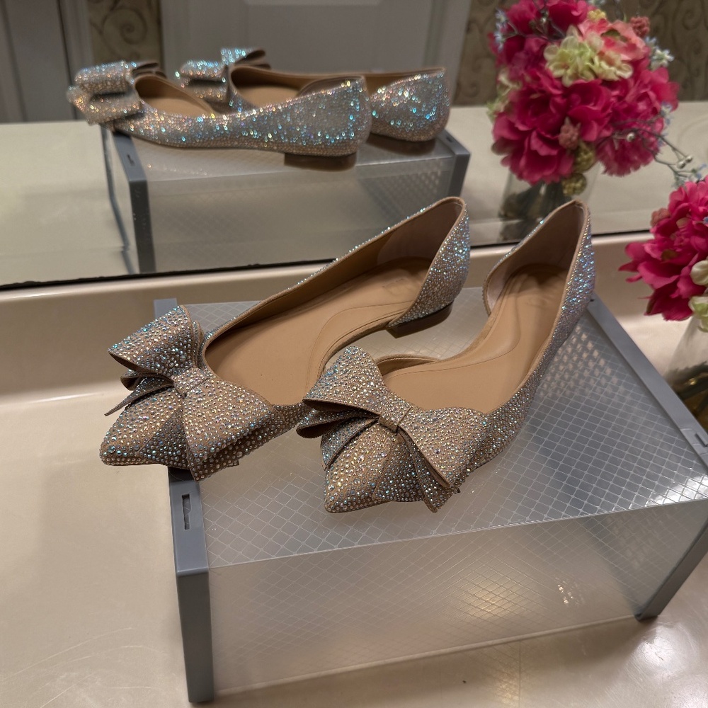 Women's Affera Slip-On Bow Flats (New)